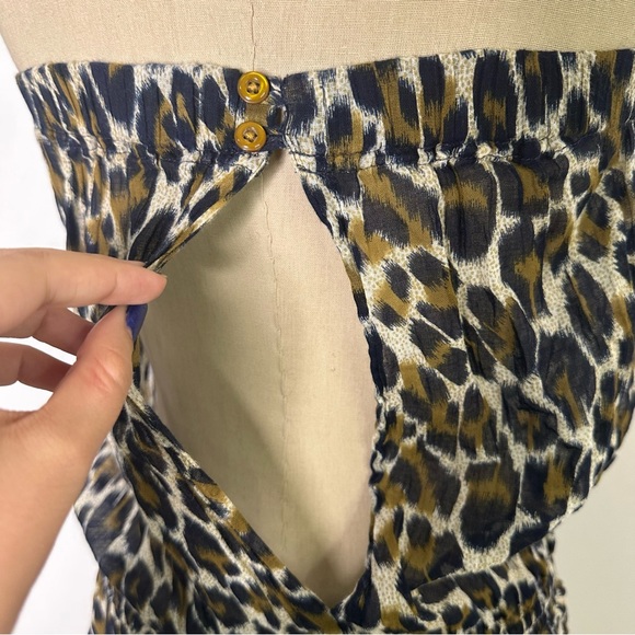 Forever21 animal print strapless top cover up Medium - Picture 10 of 16